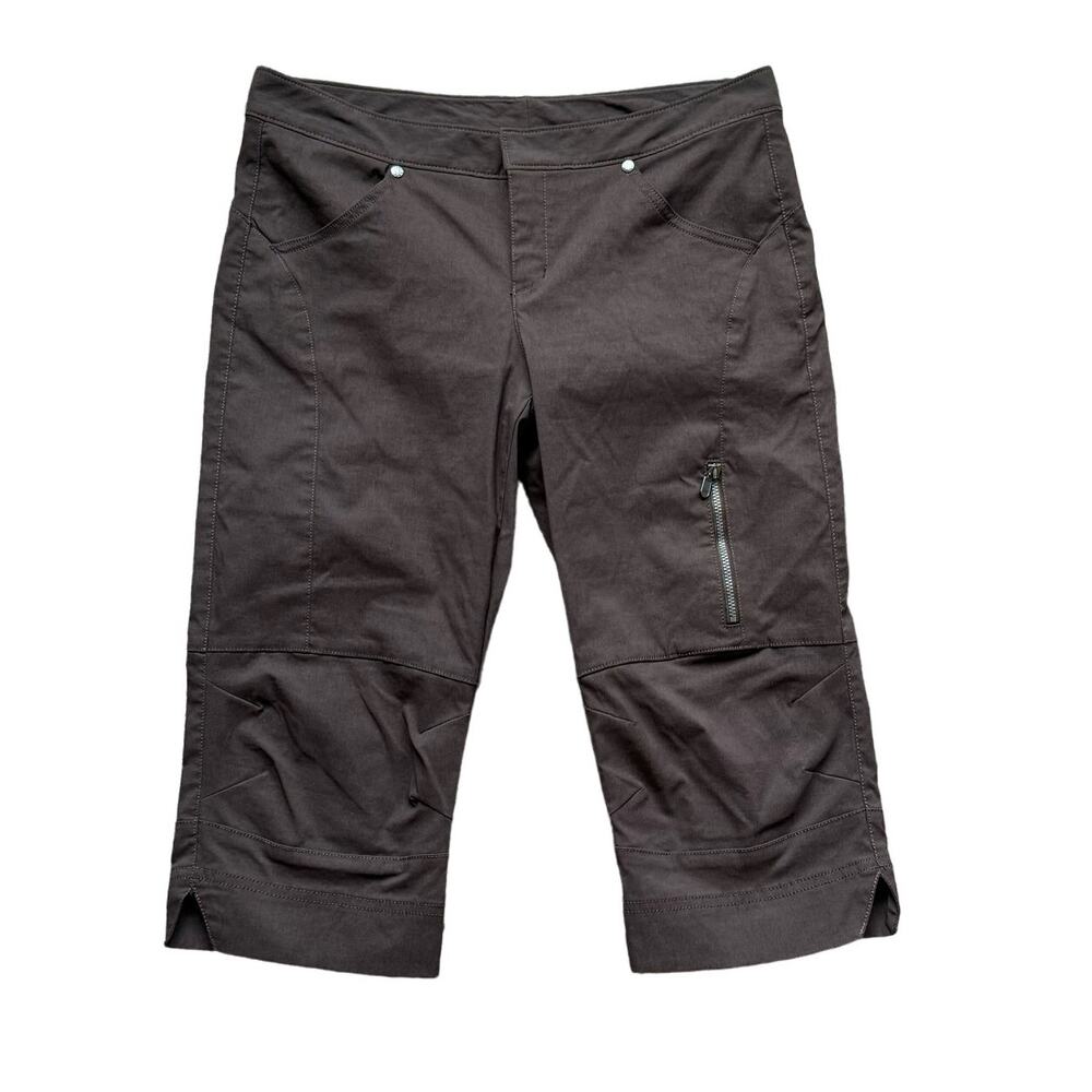 Athleta Women's Commuter Capri Hiking Pants Size 6 Brown Outdoors Nylon Pockets
